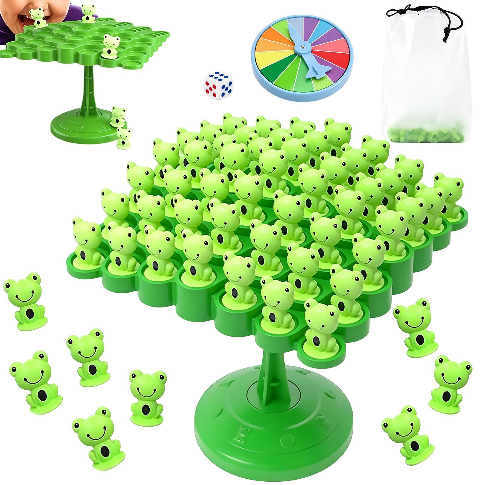 Board Game For 2 Players - Kids Frog Balance Tree Board Game,