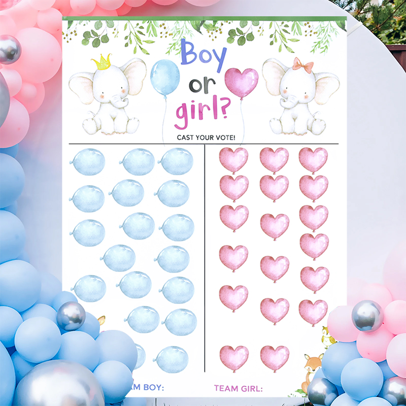 Board Game Or Boardgame - 1sets Gender Reveal Game Voting Poster
