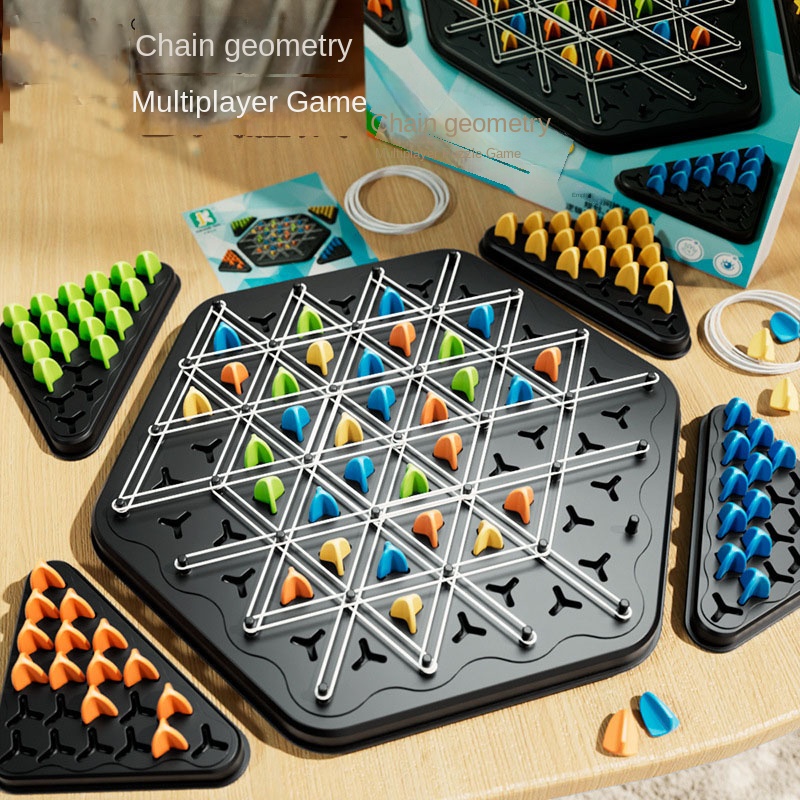 Board Game Quoridor - New Triangle Chain Rubber Band Chess