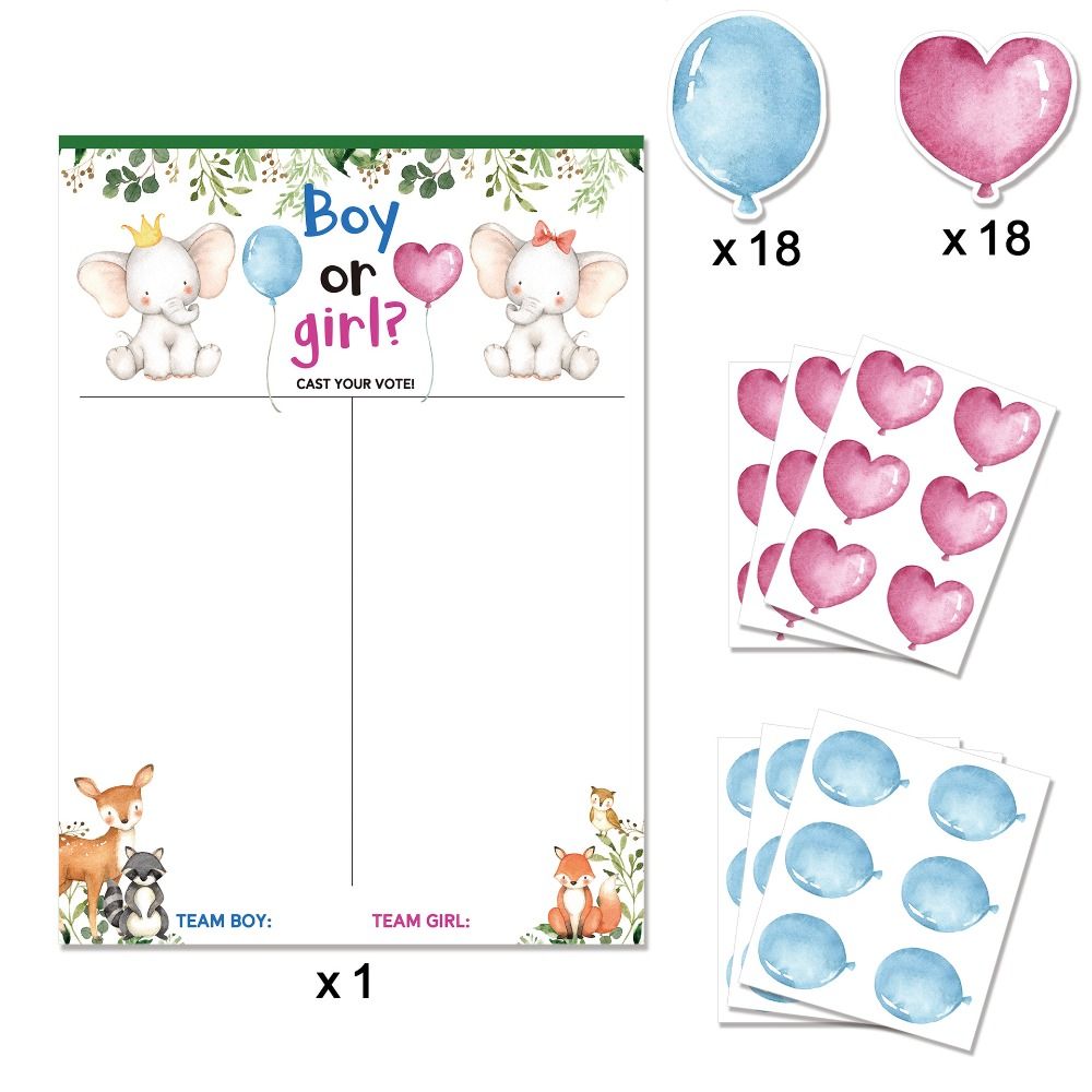 Board Game Or Boardgame - Creative With Stickers Gender Revealed Voting