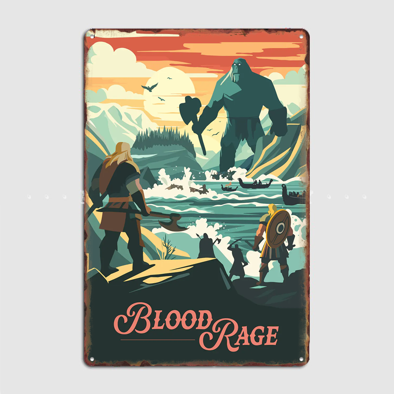 Board Game Inspiration - Blood Rage Board Game Inspired Poster