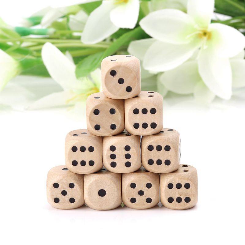Board Game Loop - 10 Chiếc Xúc Xắc Bằng Gỗ