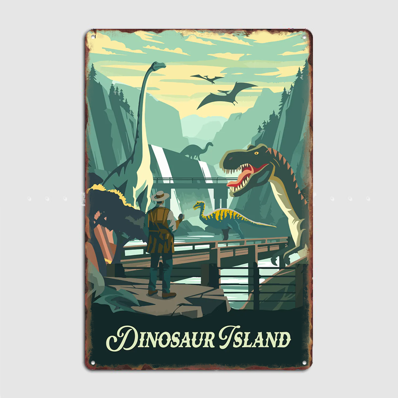 Board Game Inspiration - Dinosaur Island Board Game Inspired Poster