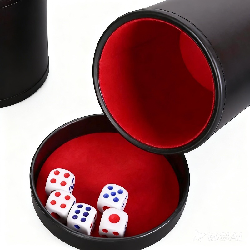 Orange Green Red Leather Dice  - đánh giá và giá Board Game Yahtzee