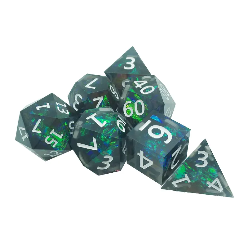 7PCS resin sharp polyhedral di - đánh giá và giá Board Game Roleplay