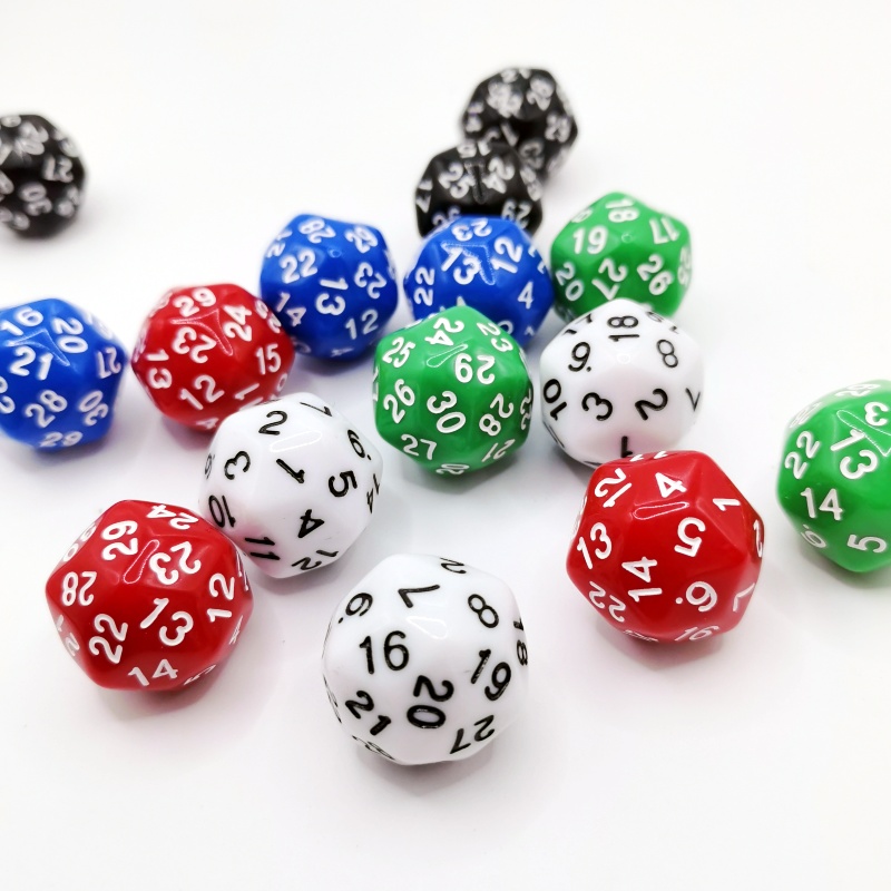 5pcs Cube 30 Sides D30 dungeon - đánh giá và giá Board Game Yahtzee