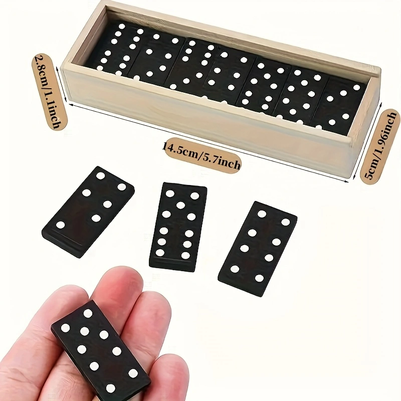 28pcs/box Mini Wooden Dominoes - đánh giá và giá Board Game Review