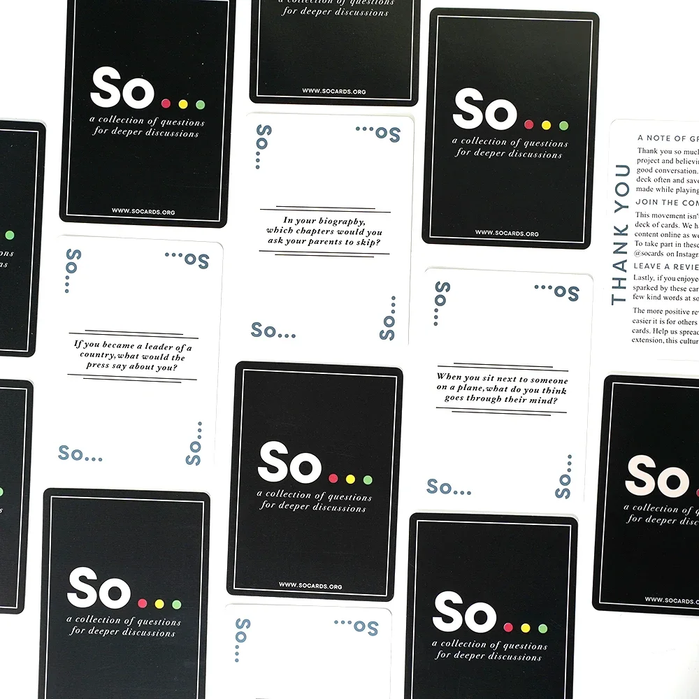 High Quality So Cards Conversa - đánh giá và giá Board Game Question
