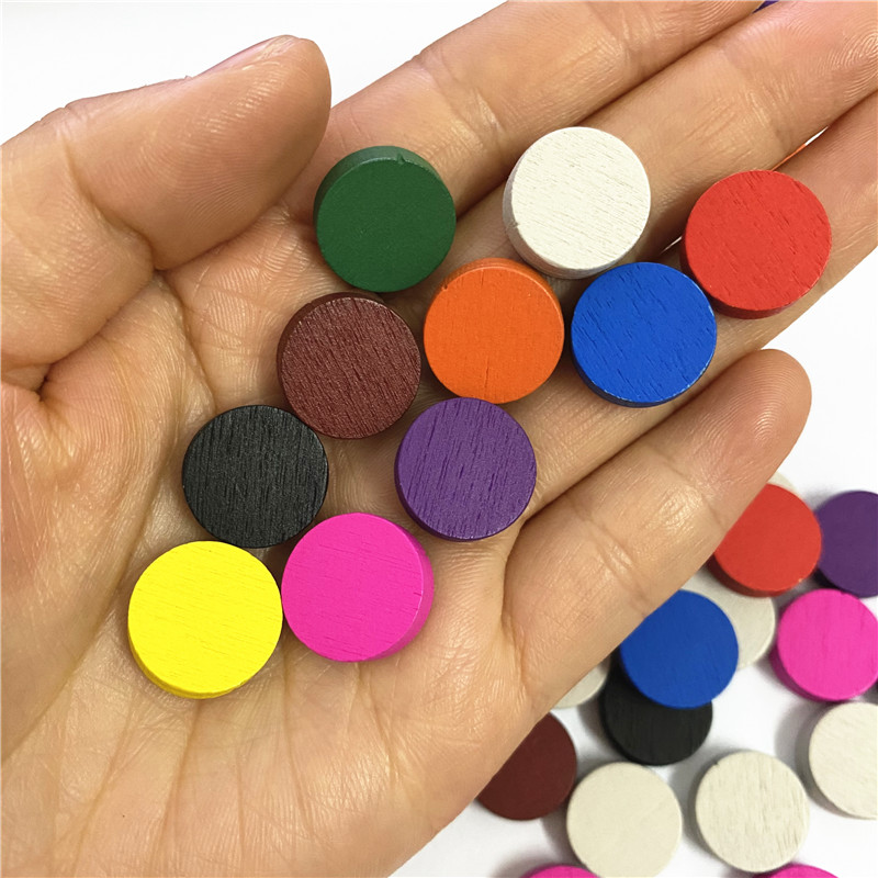 50pieces 15*5MM 11 Colors Wood - đánh giá và giá Board Game Sequence