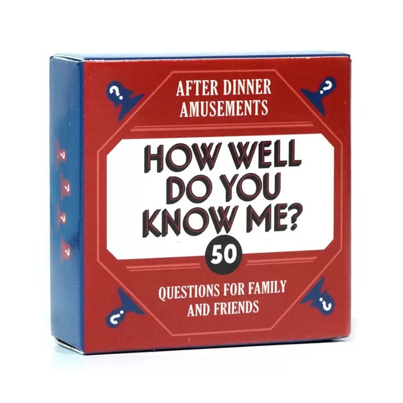 How Well Do You Know Me? 50 Qu - đánh giá và giá Board Game Question