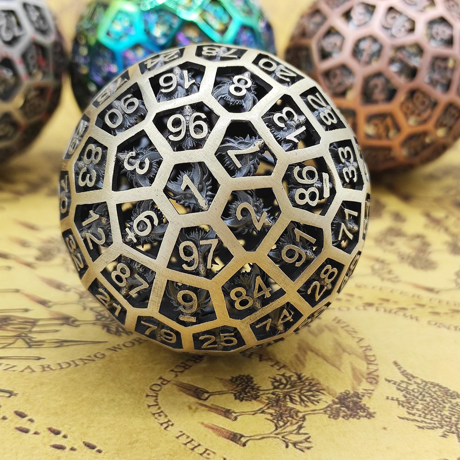 Metal Hollow D100 DND Dice Set - đánh giá và giá Board Game Roleplay