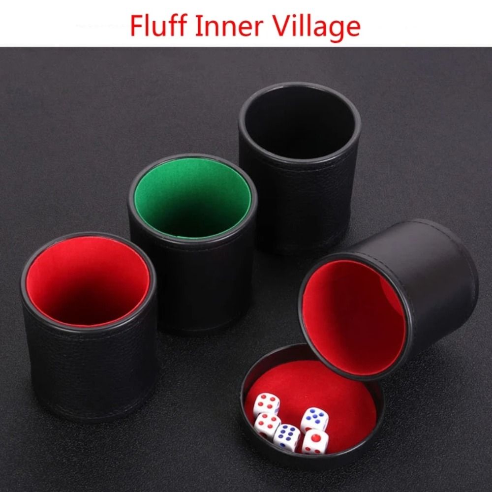 Leather Dice Cup with Lid Gree - đánh giá và giá Board Game Yahtzee