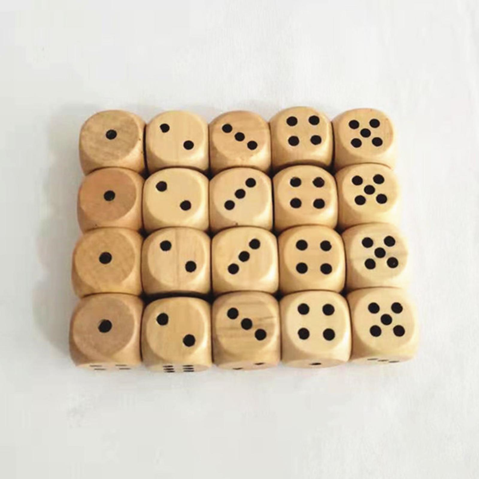 Wooden Six Sided Dice Set 2cm  - đánh giá và giá Board Game Roleplay