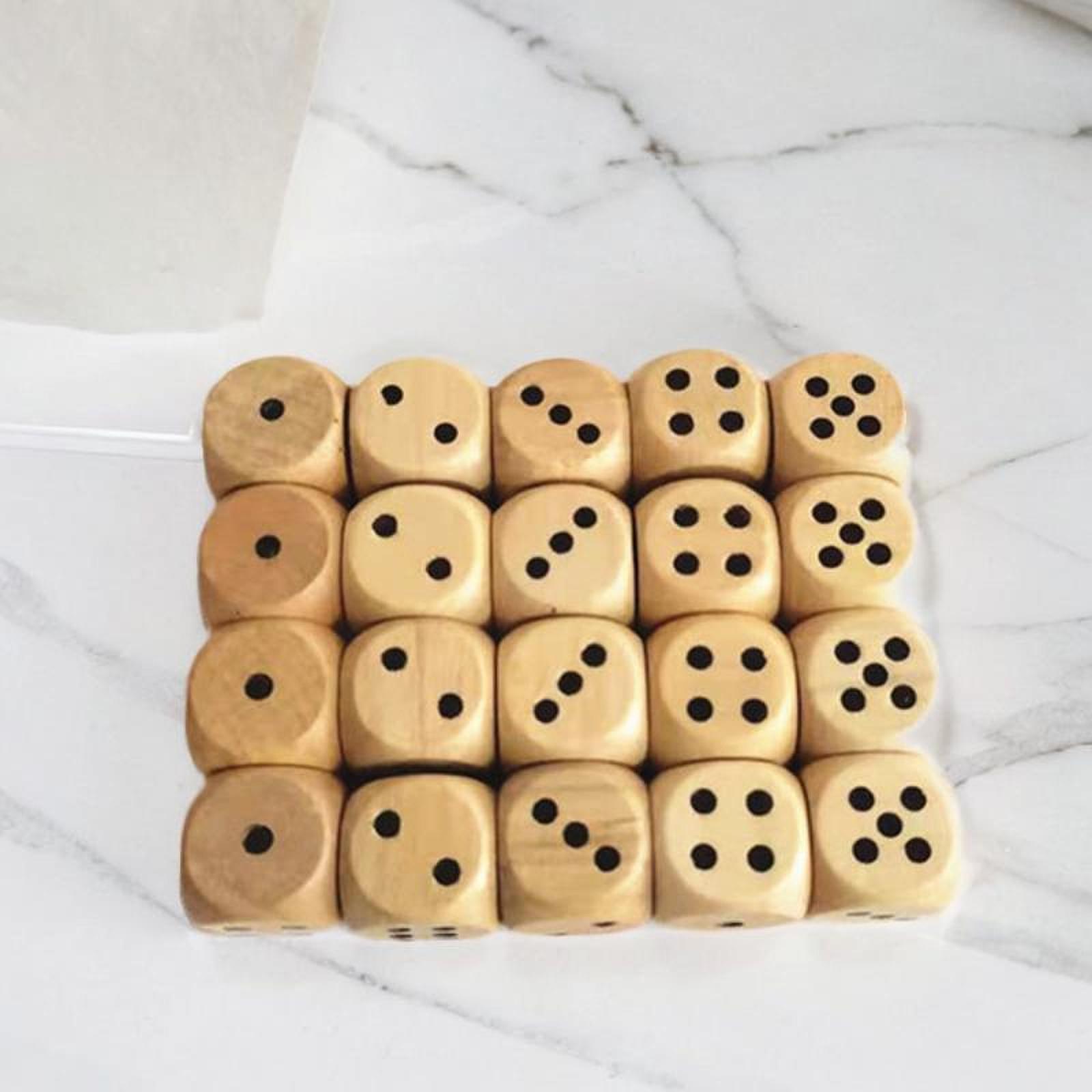 Wooden Six Sided Dice Set 2cm  - đánh giá và giá Board Game Roleplay