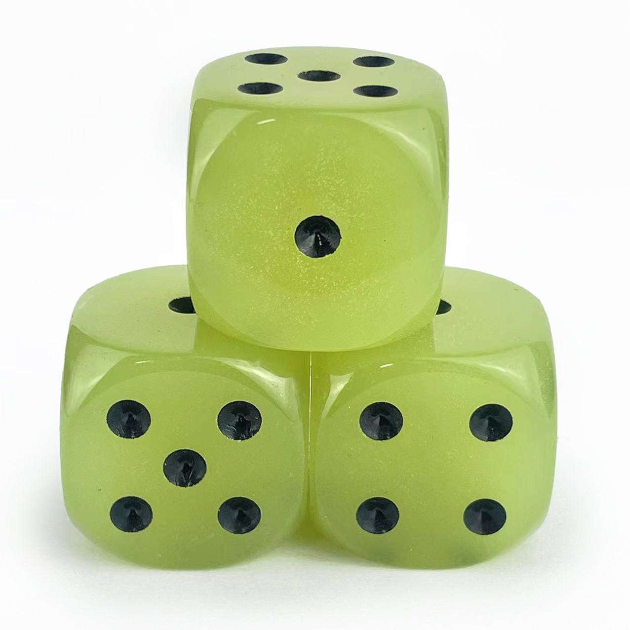 3-Pack 30mm D6  Glow in The Da - đánh giá và giá Board Game Yahtzee