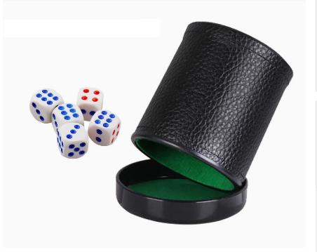 Leather Dice Cup with Lid Gree - đánh giá và giá Board Game Yahtzee