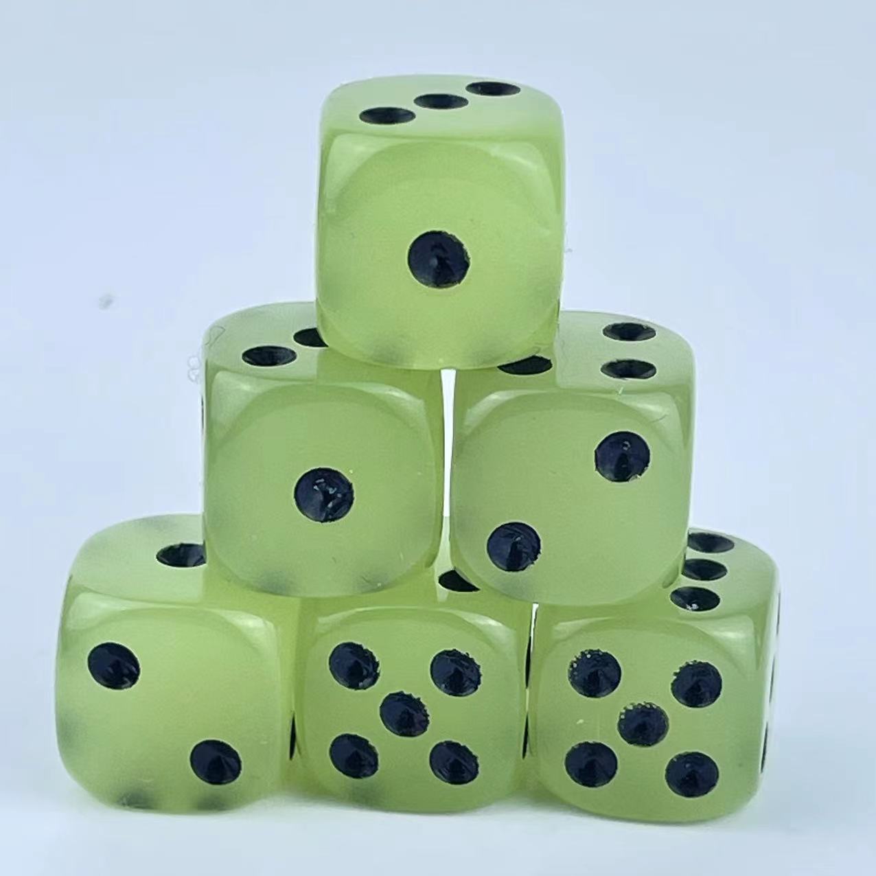 10 Pack 14mm D6 Six Sided Glow - đánh giá và giá Board Game Yahtzee