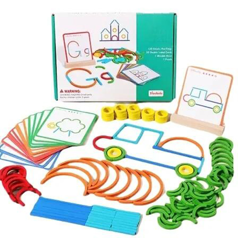 Wooden Creative Sticks And Rin - đánh giá và giá Board Game Loop