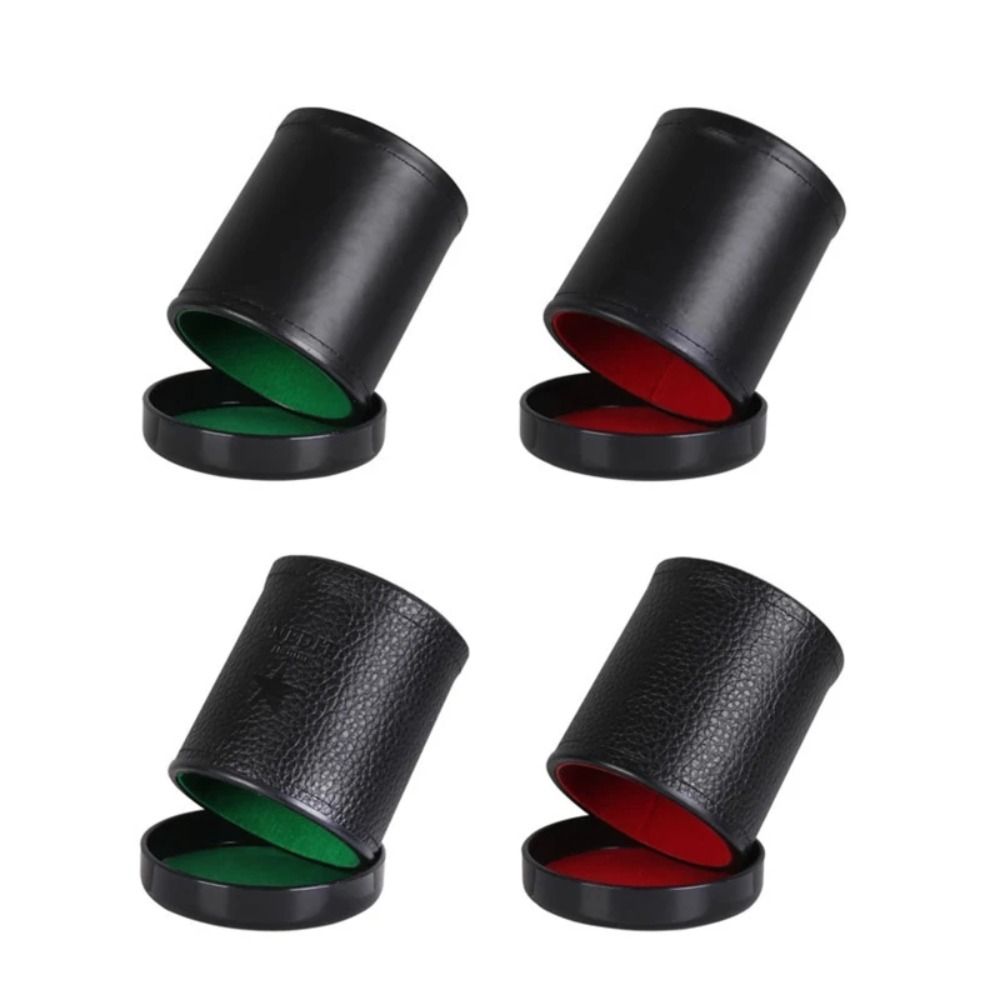Leather Dice Cup with Lid Gree - đánh giá và giá Board Game Yahtzee