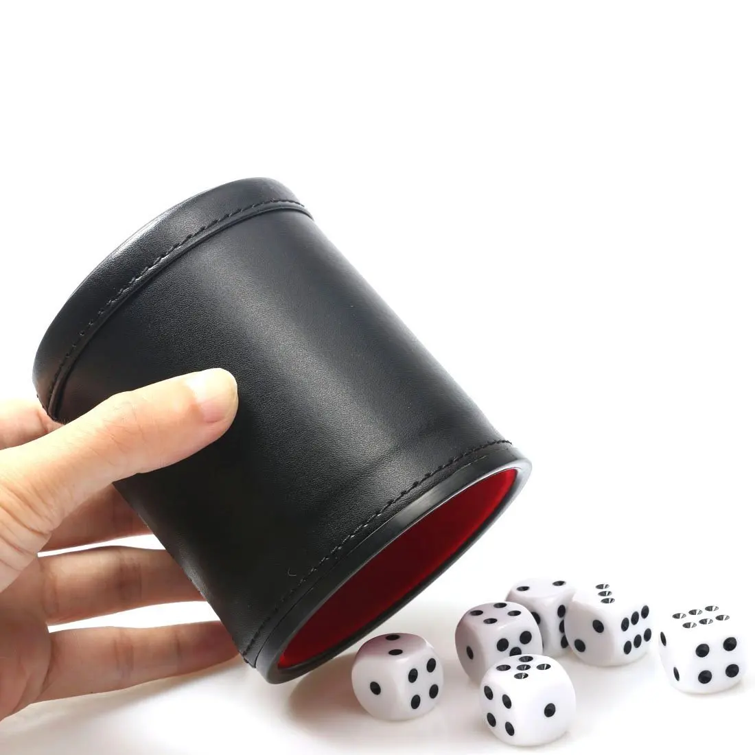 Leather Dice Cup with Lid Gree - đánh giá và giá Board Game Yahtzee