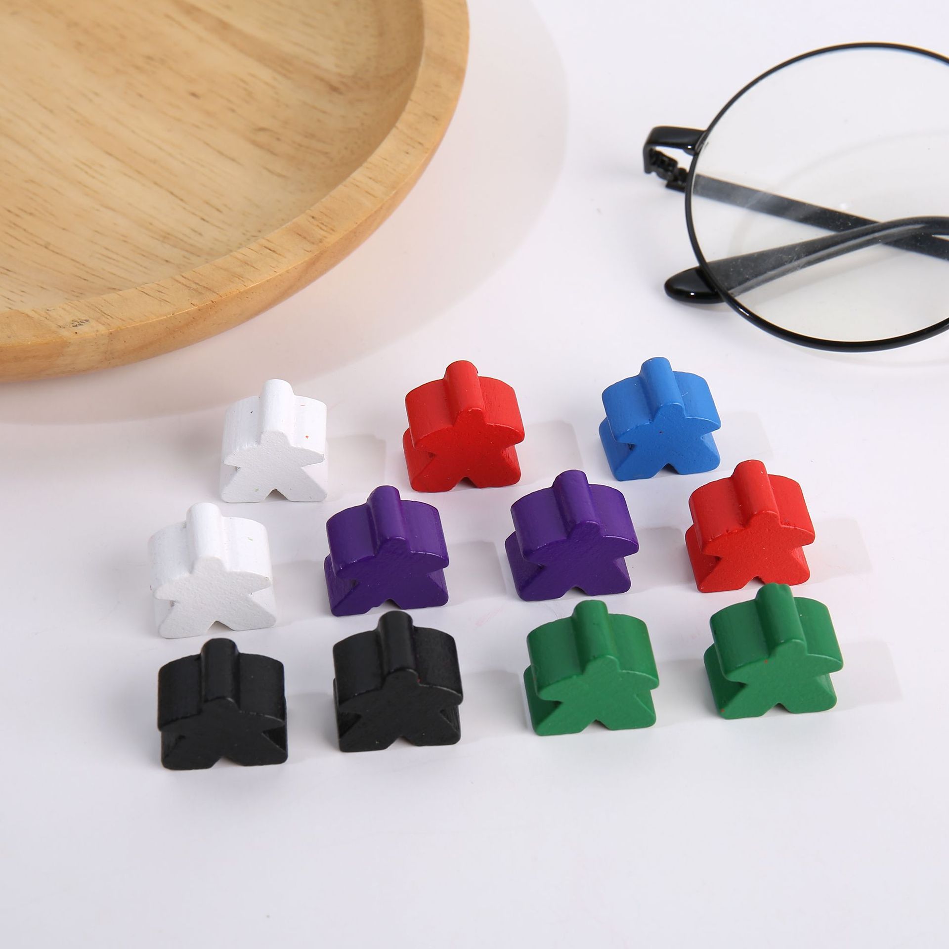 14PCS Wooden Humanoid Pawn Che - đánh giá và giá Board Game Sequence