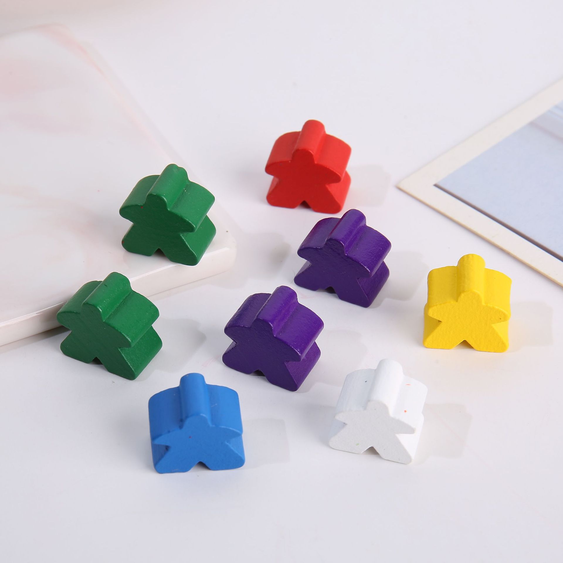 14PCS Wooden Humanoid Pawn Che - đánh giá và giá Board Game Sequence