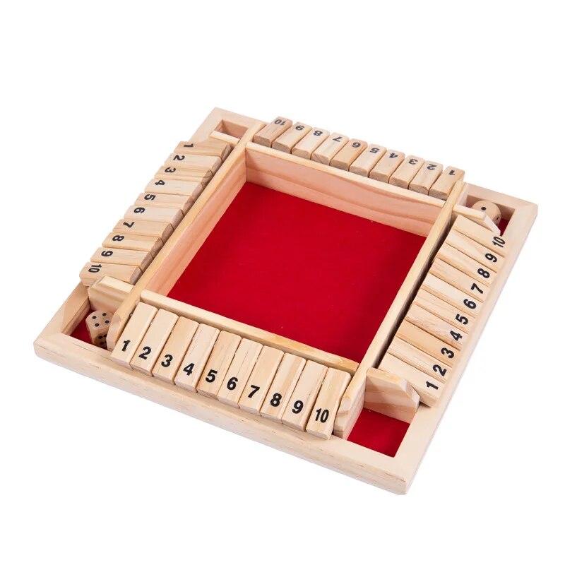 Wooden Dice Board Game Shut Th - đánh giá và giá Board Game Review