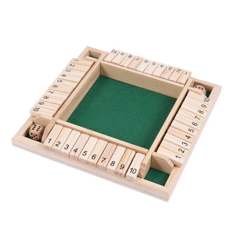 Wooden Dice Board Game Shut Th - đánh giá và giá Board Game Review