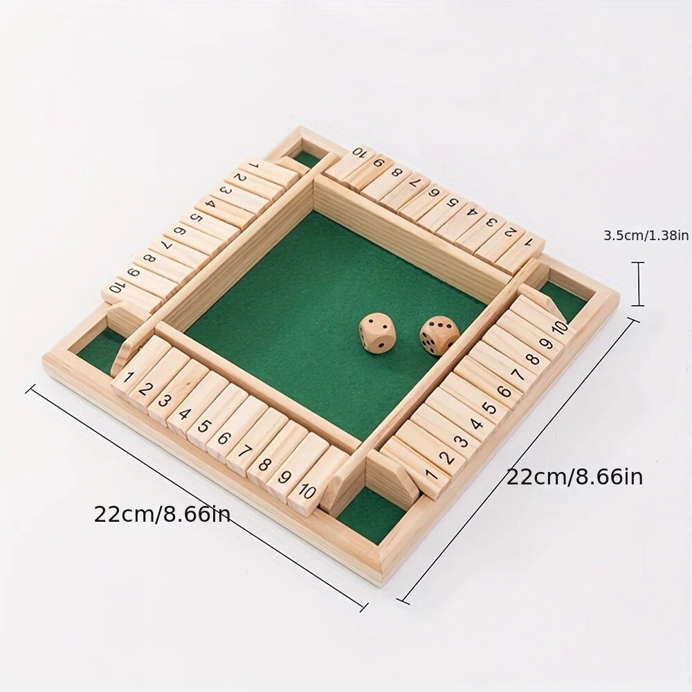 Wooden Dice Board Game Shut Th - đánh giá và giá Board Game Review