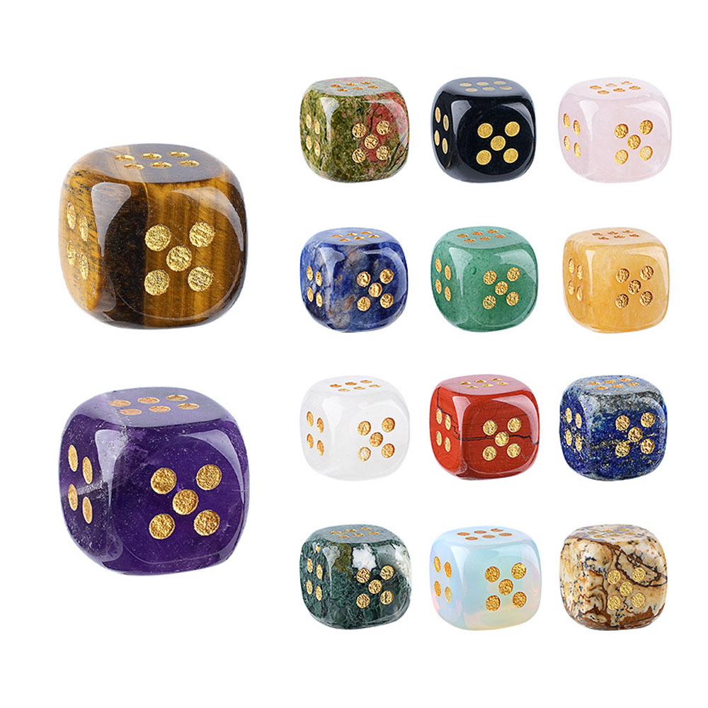 1pc Natural Stone Crystal Dice - đánh giá và giá Board Game Loop