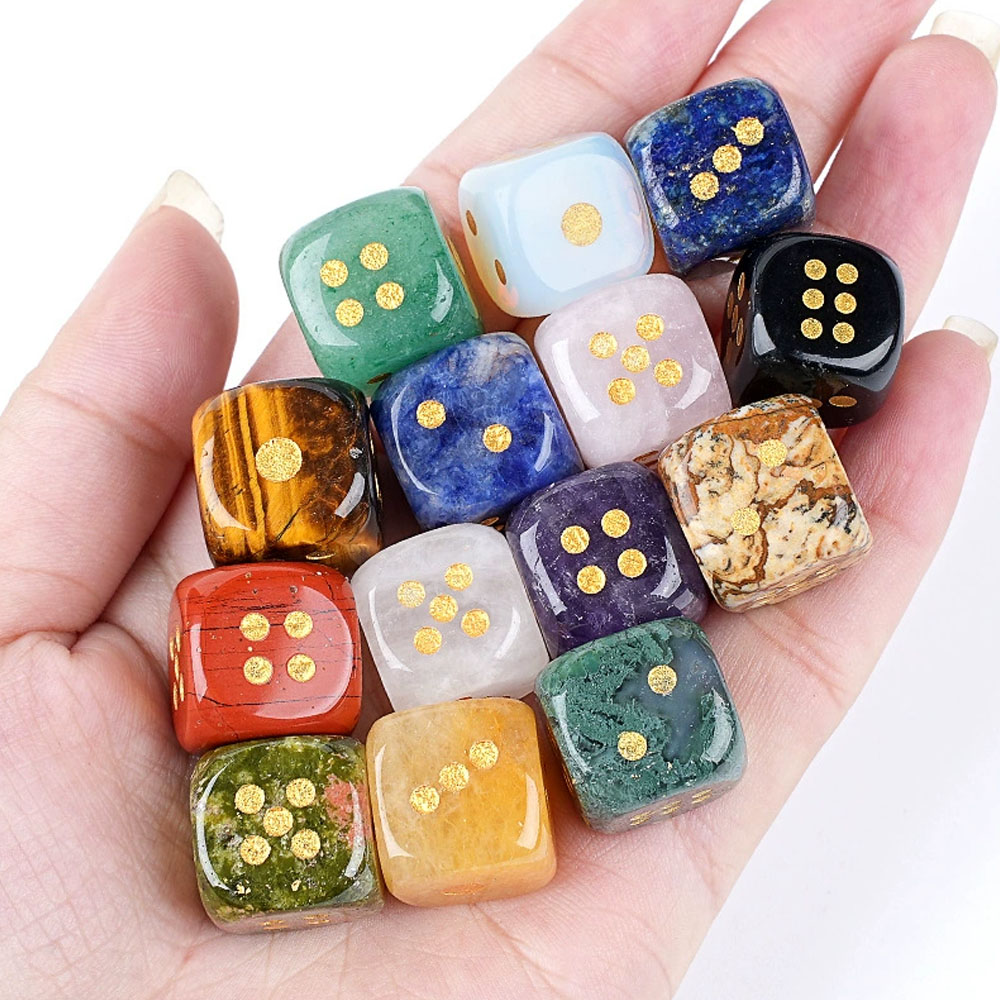 1pc Natural Stone Crystal Dice - đánh giá và giá Board Game Loop